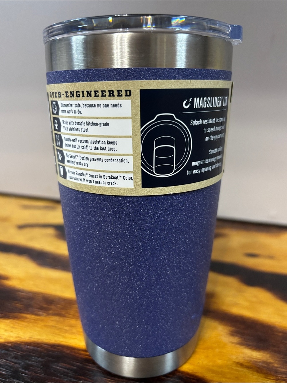 YETI RAMBLER 20 OZ TUMBLER
WITH MAGSLIDER LID - Moon Dust - Picture 4 of 6
